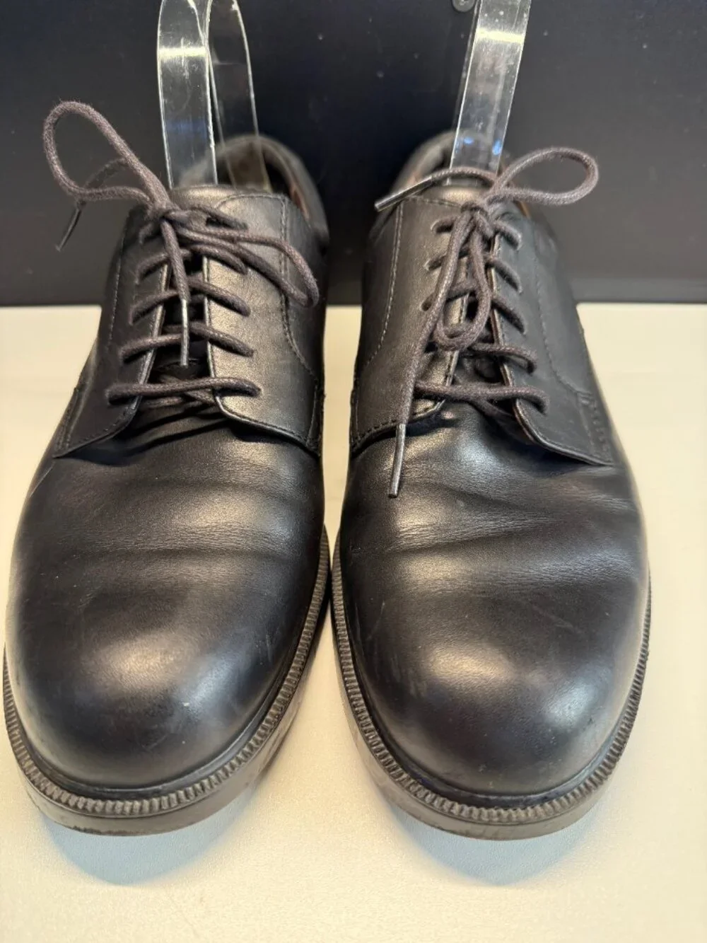 Rockport Mens Black Leather Oxford Dress Shoes Size 9M